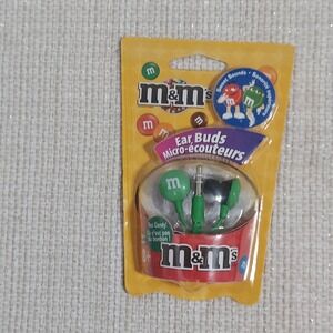Maxell Official M&M's Candy Green In-Ear Lightweight Earbuds Vintage Vtg